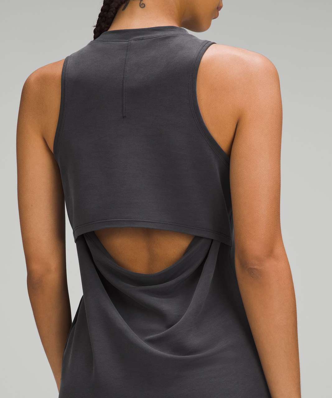 Lululemon Back Vent Tank Dress - Black - lulu fanatics