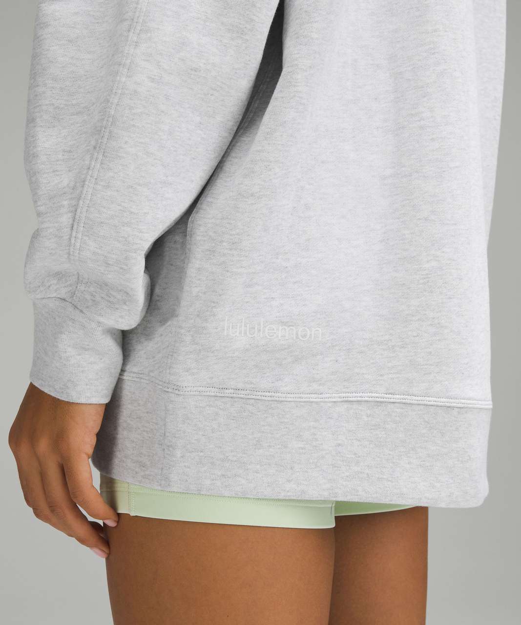 Lululemon Perfectly Oversized Crew *Graphic - Heathered Core Ultra