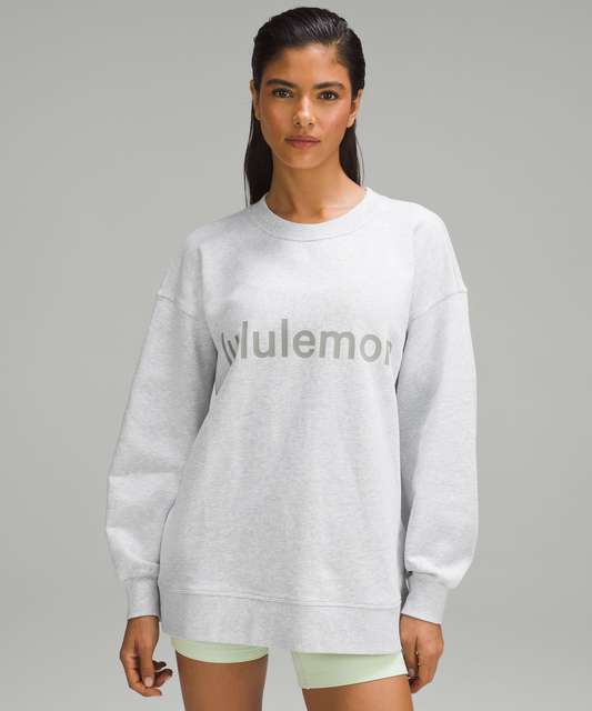 Lululemon Perfectly Oversized Crew - Smoked Spruce - lulu fanatics