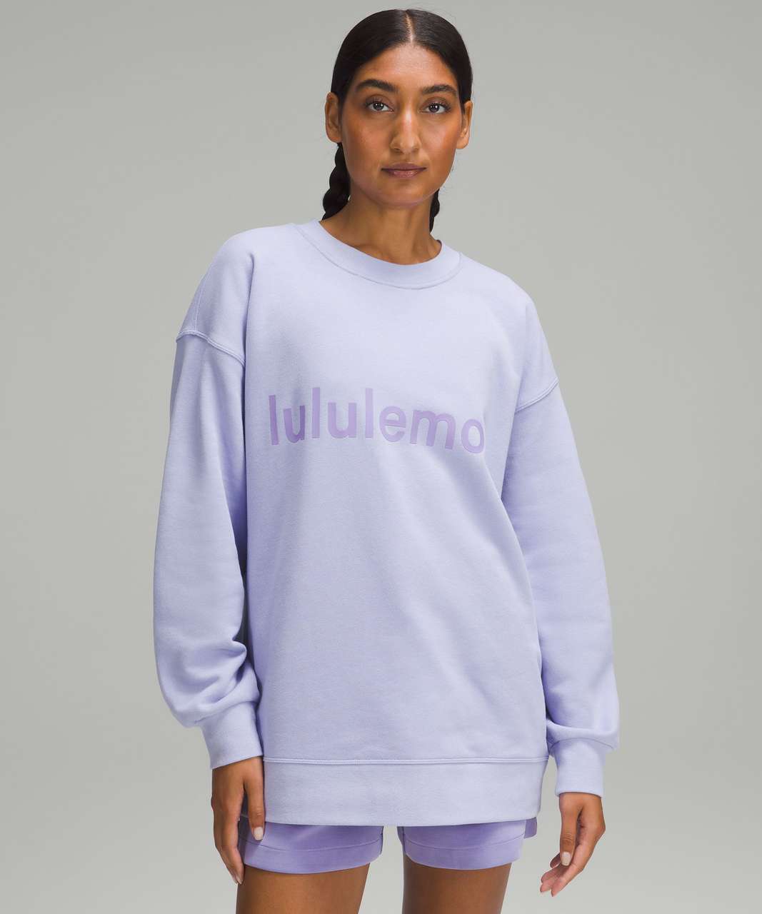 Lululemon Perfectly Oversized Crew *Graphic - Lilac Smoke - lulu