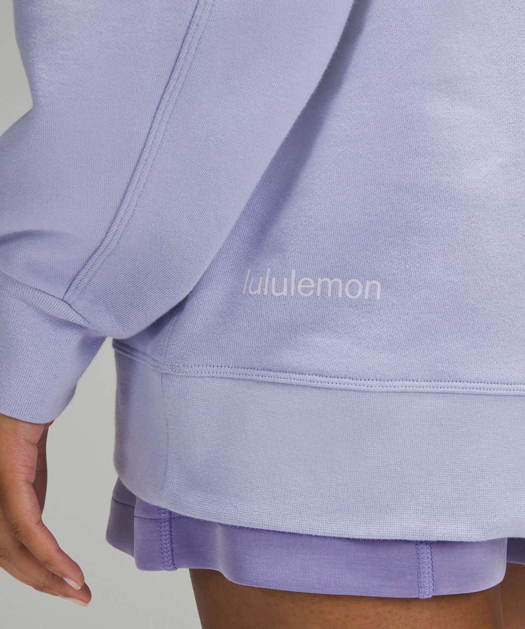 Lululemon Perfectly Oversized Crew Sweatshirt Graphic Vintage Plum Size 2