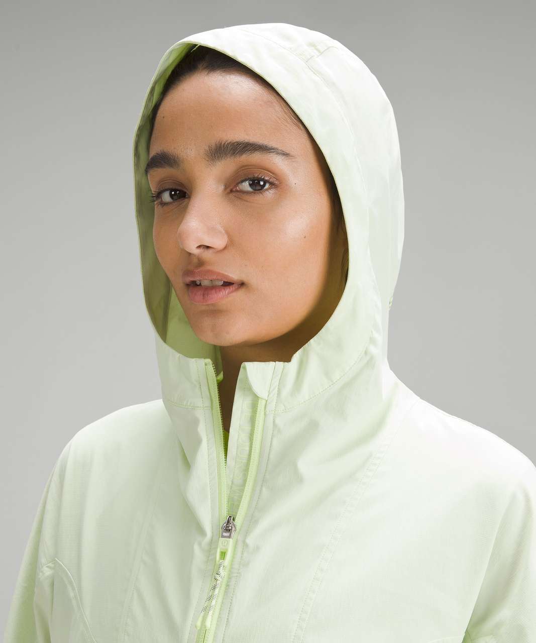 Lululemon Cinch-Hood Hiking Jacket - Heathered Fluro Lime