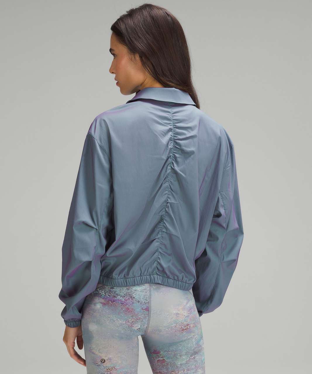 Lululemon lab Lightweight Ripstop Jacket - Tidewater Teal / Power Purple