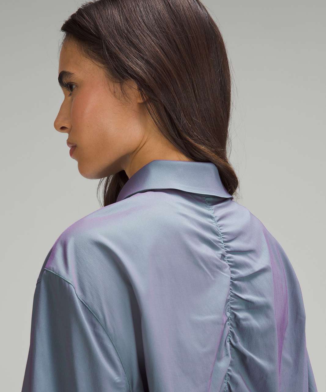 Lululemon lab Lightweight Ripstop Jacket - Tidewater Teal / Power Purple