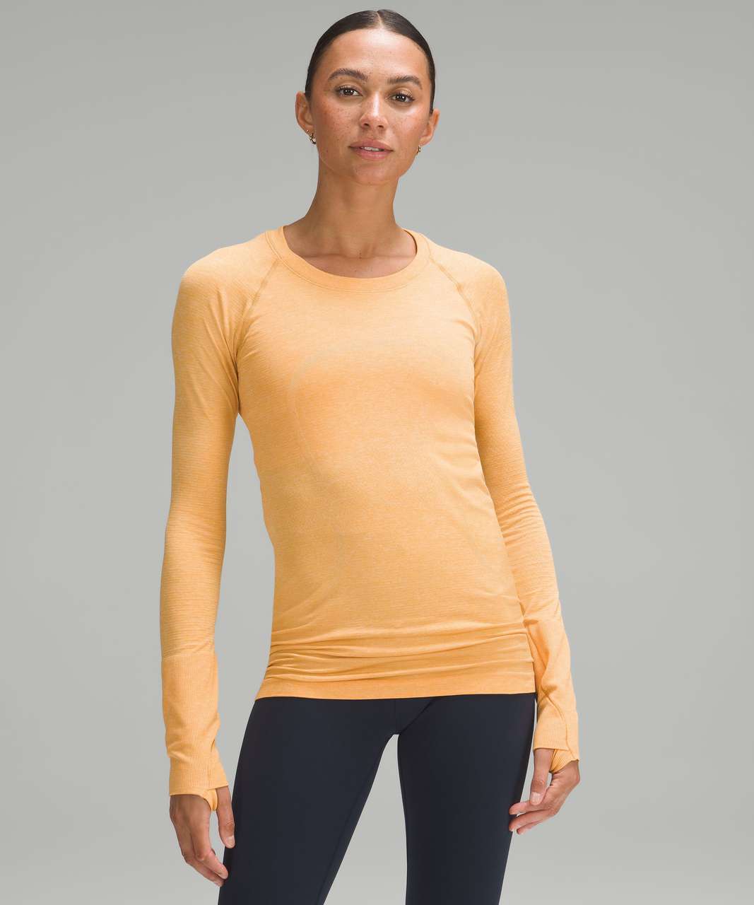 Lululemon Swiftly Tech Long-Sleeve Shirt 2.0 - Summer Glow / Mango Dream