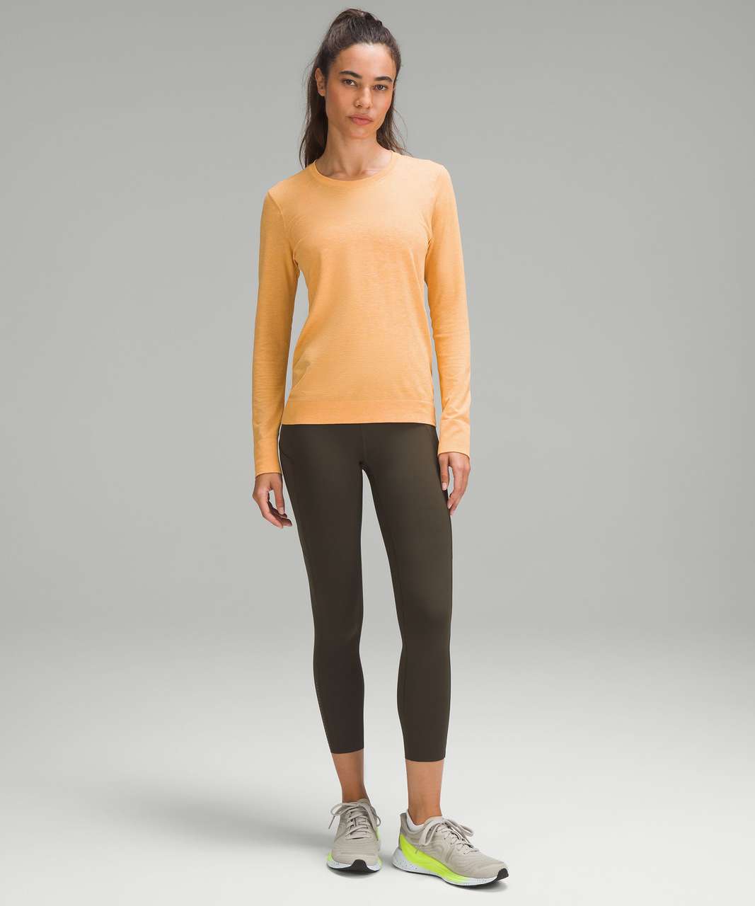 Lululemon Swiftly Relaxed Long-Sleeve Shirt - Summer Glow / Mango Dream