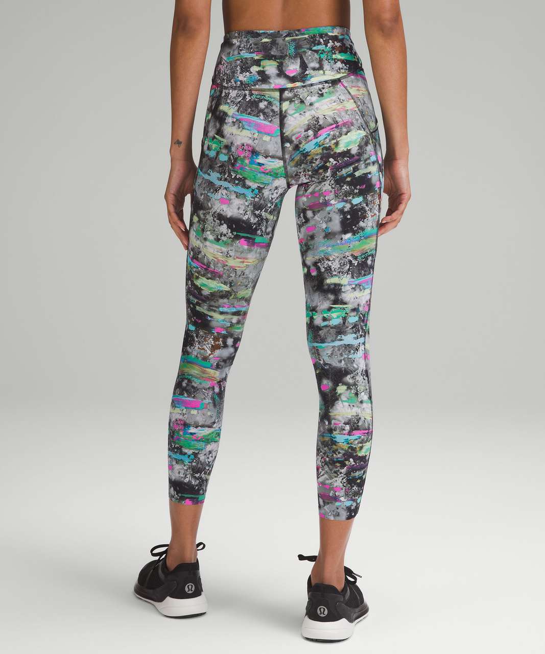 Lululemon Fast and Free High-Rise Tight 25 *Pockets - Paint Drift Multi -  lulu fanatics