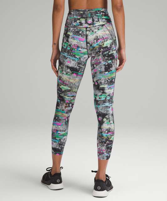 Lululemon Fast and Free High-Rise Tight 25 - Leopard Camo Blue