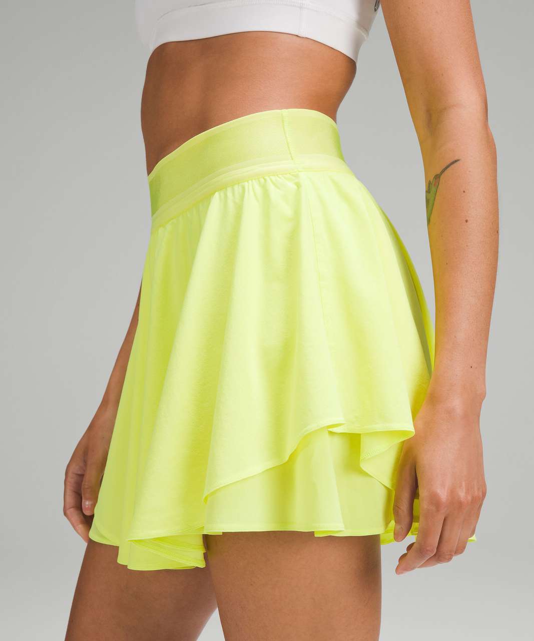 Mini skirt Lululemon Yellow size 4 US in Not specified - 27273008