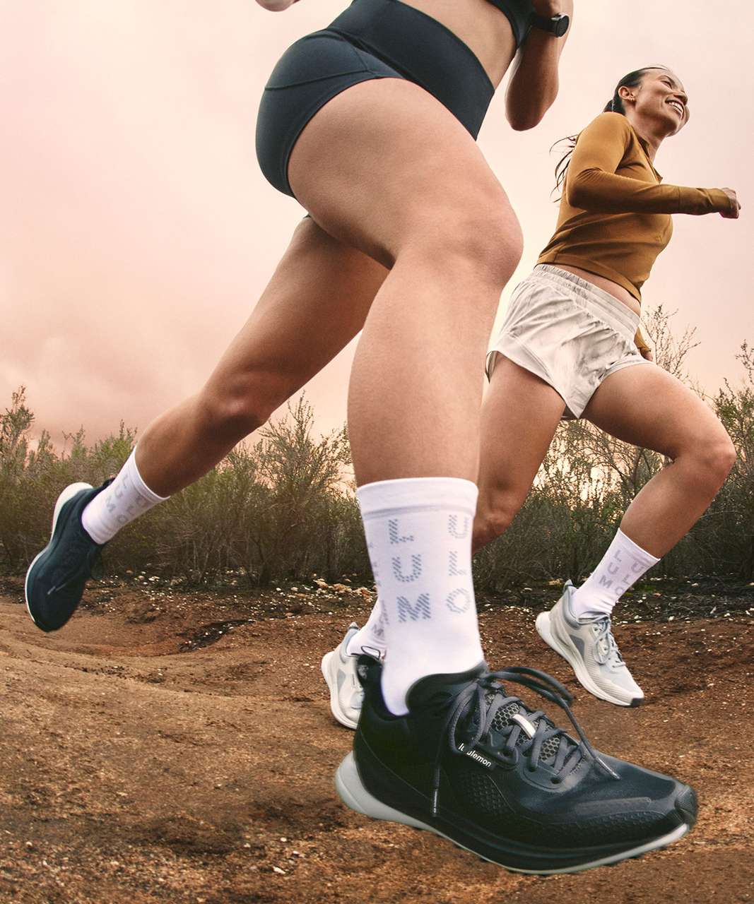 Lululemon Blissfeel Trail Womens Running Shoe - Graphite Grey / Black / Vapor