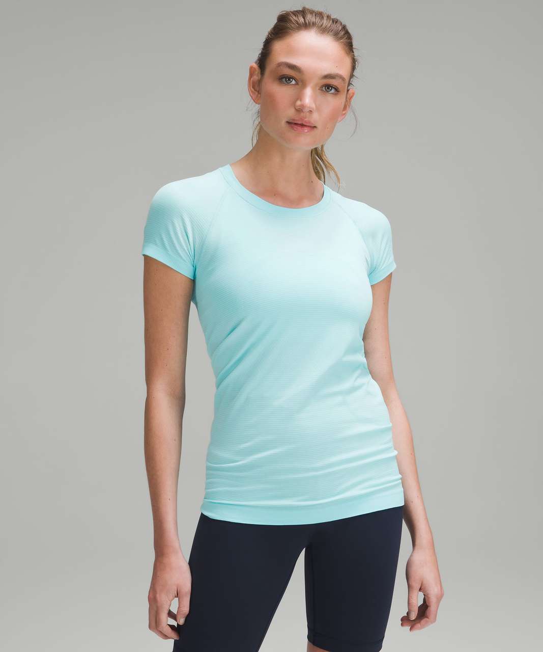 Lululemon Swiftly Tech Short-Sleeve Shirt 2.0 - Cyan Blue / Cyan