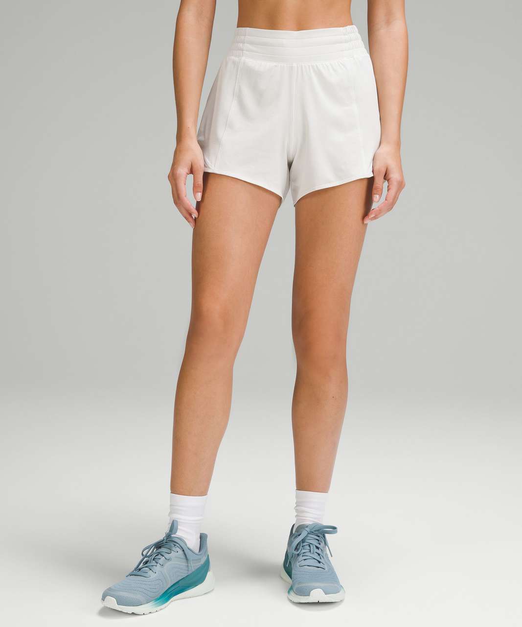 Lululemon Hotty Hot High-Rise Lined Short 4" - Bone (First Release)