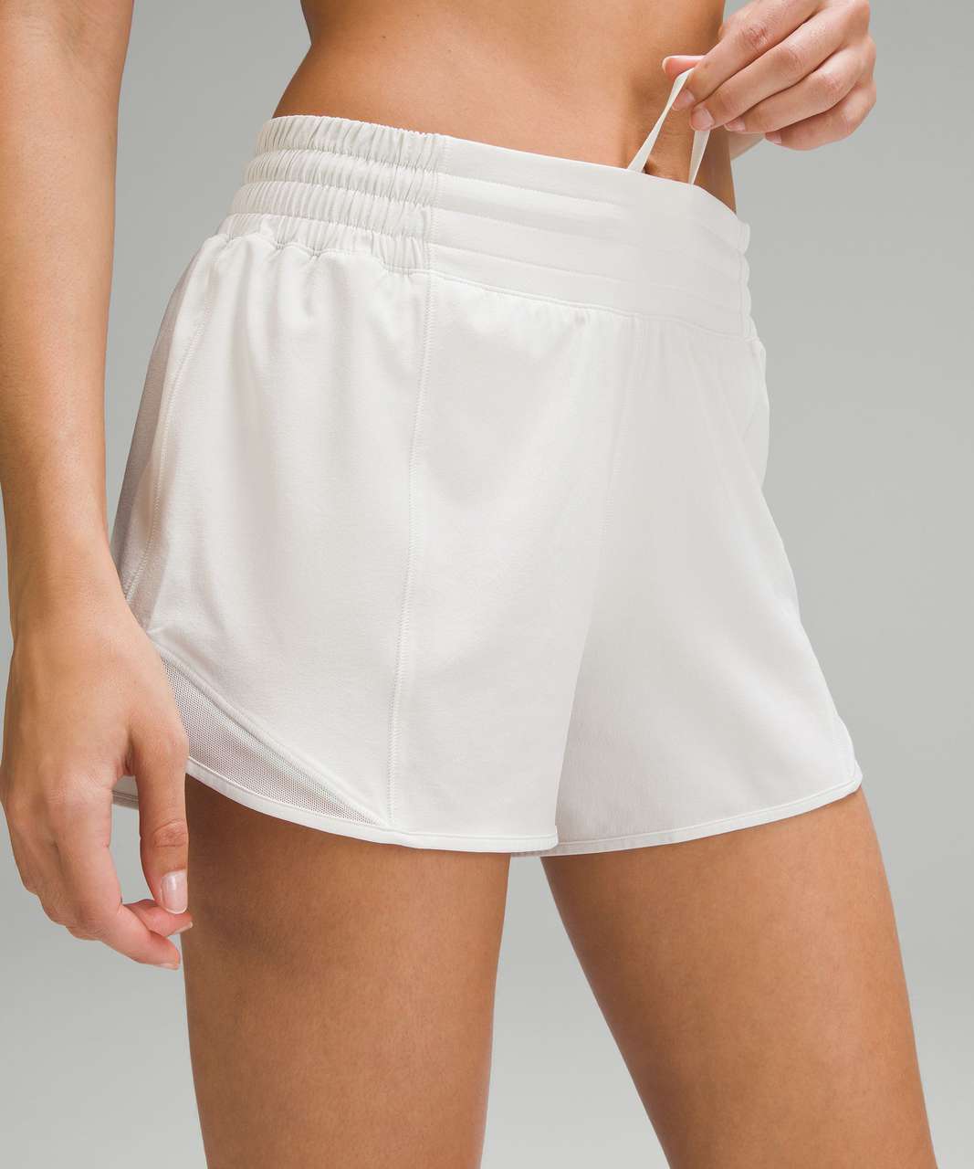 Lululemon Hotty Hot High-Rise Lined Short 4" - Bone (First Release)