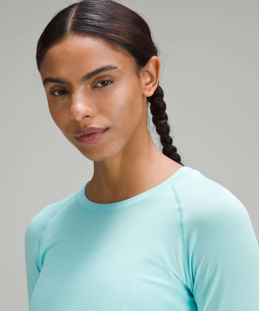 Lululemon Swiftly Tech Long-Sleeve Shirt 2.0 *Race Length - Cyan Blue / Cyan Blue