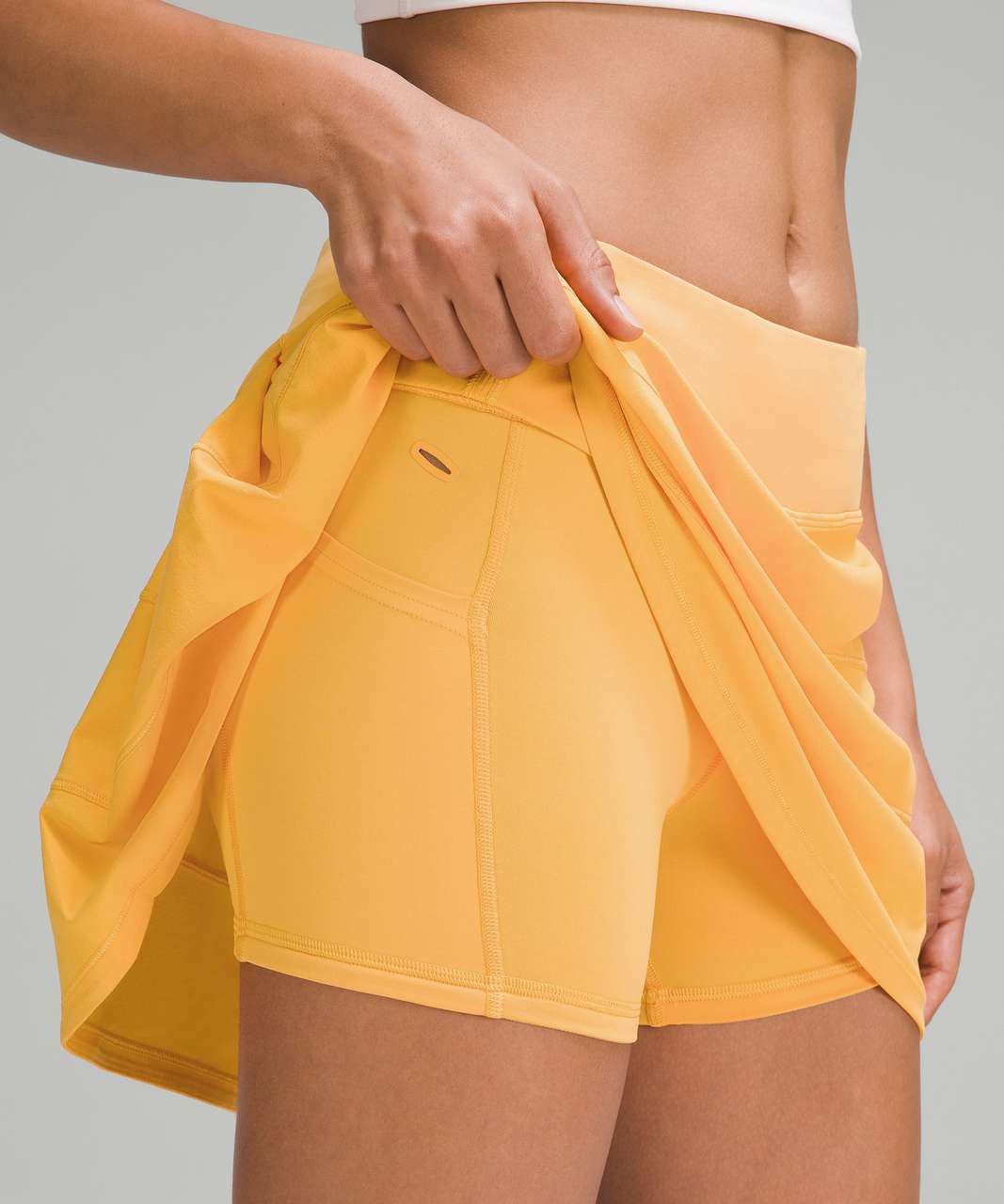 Lululemon Pace Rival Mid-Rise Skirt *Long - Mango Dream