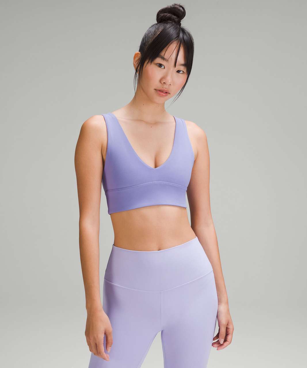 Lululemon Align Asymmetrical Bra *Light Support, C/D Cup - Lilac Smoke -  lulu fanatics