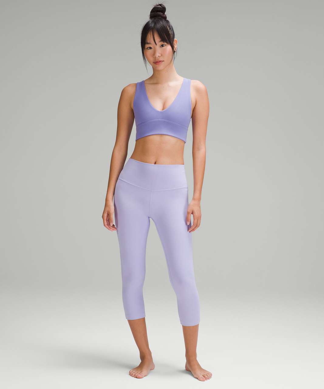 Lululemon Align V-Neck Bra *Light Support, A/B Cup - Dark Lavender - lulu  fanatics