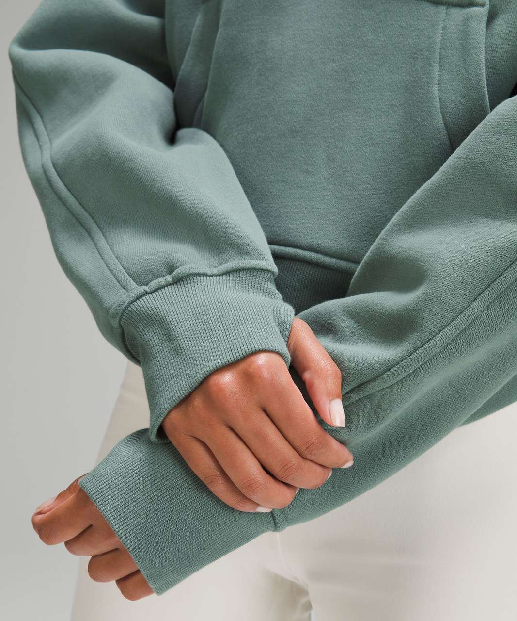 OS funnel neck Medium Forest & green colour comparisons : r/lululemon