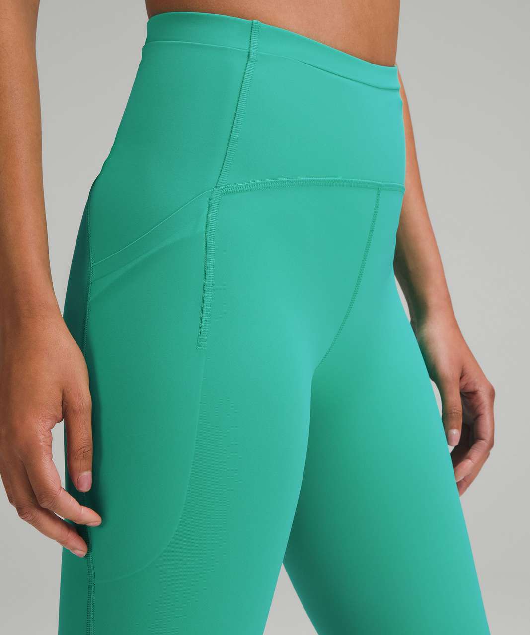 Lululemon Women's Green Elastic Waist Activewear Pull-On Compression L –  Shop Thrift World