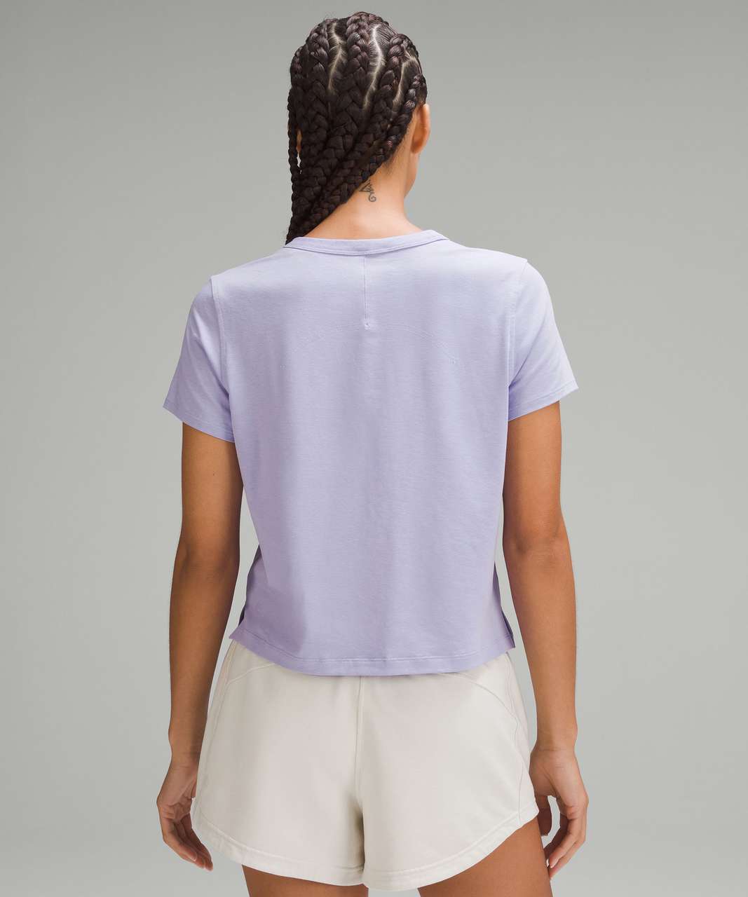 Lululemon High-Neck Running and Training T-Shirt - Lilac Smoke