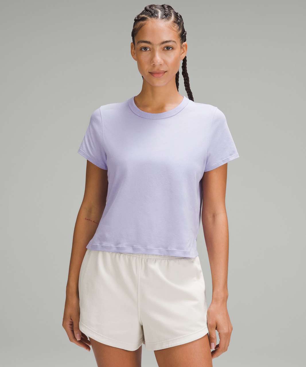 Lululemon Classic-Fit Cotton-Blend T-Shirt - Lilac Smoke