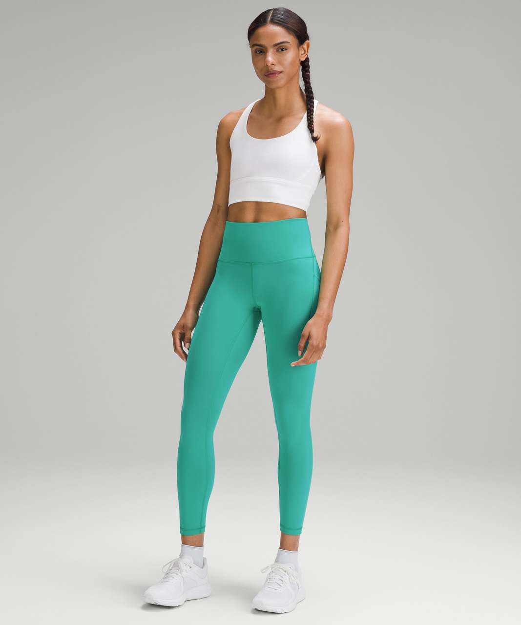 Lululemon Wunder Train High-Rise Tight 25 - Willow Green - lulu fanatics