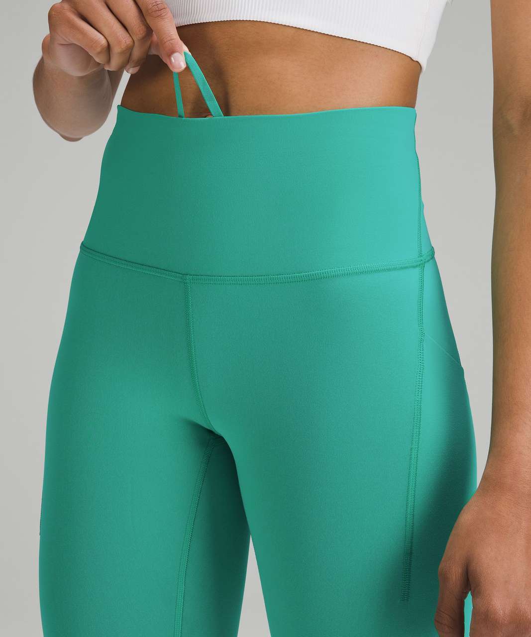 Lululemon Wunder Train High-Rise Tight with Pockets 25" - Kelly Green