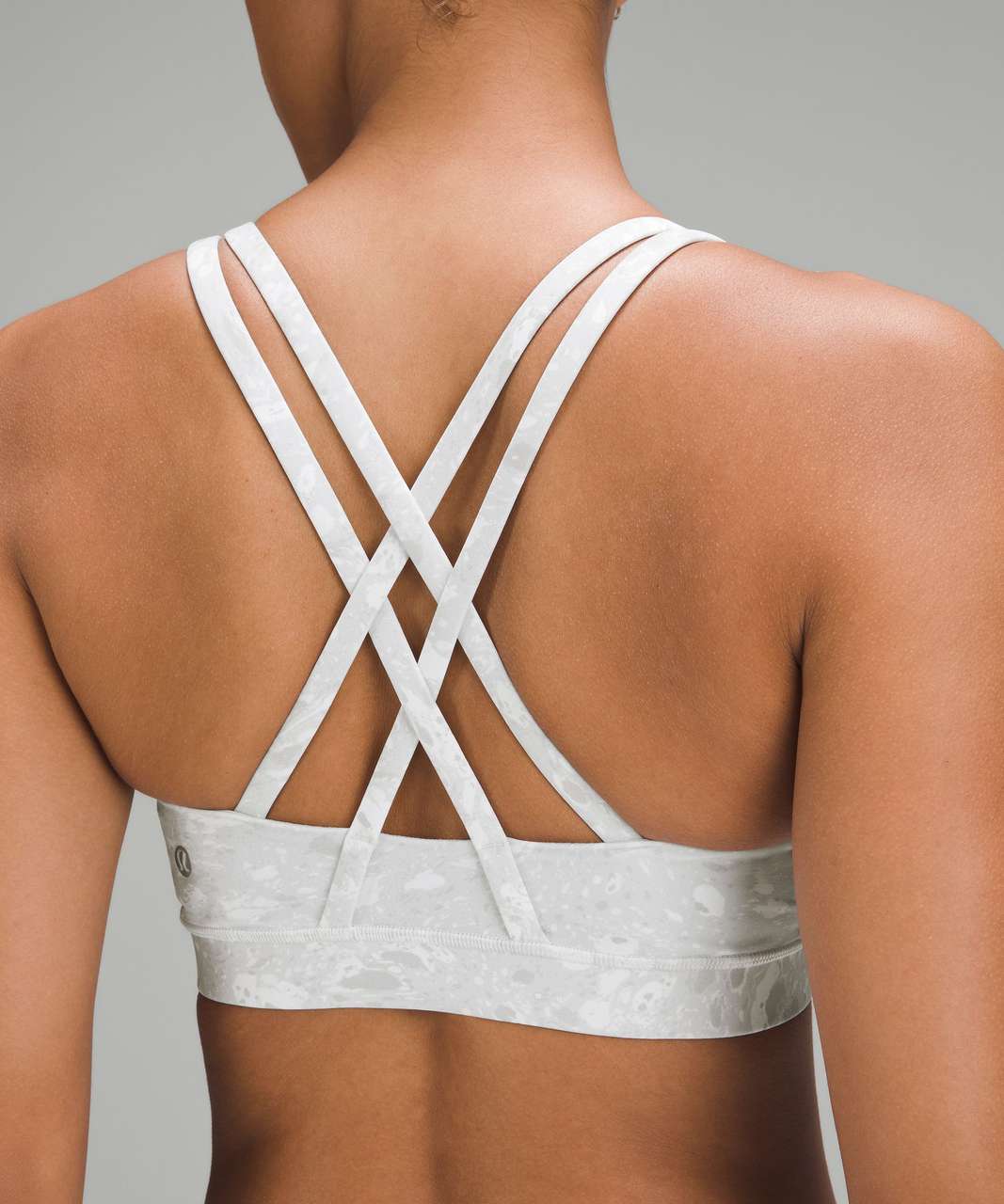 Lululemon Energy Bra - Classic Stripe White Silver Fox - lulu fanatics