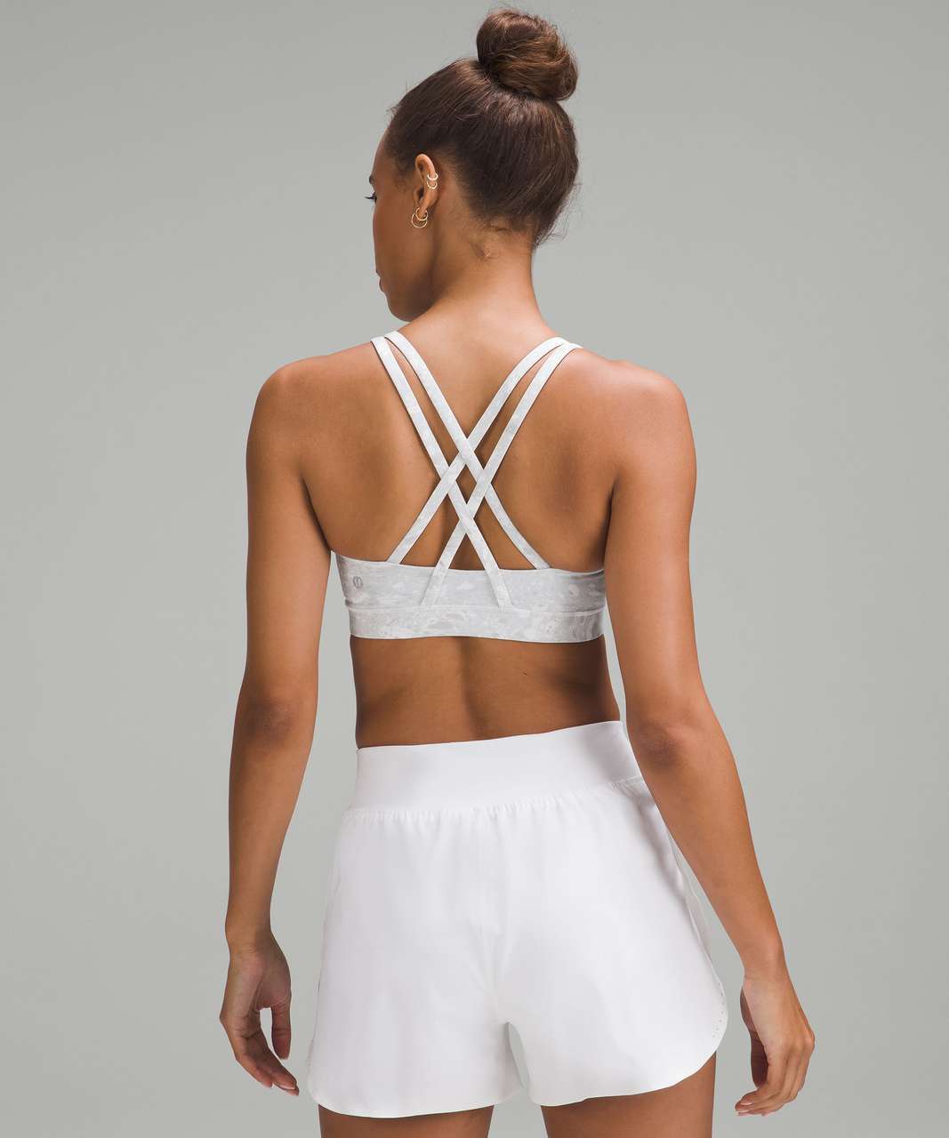 Lululemon Energy Bra Nulux - Translucence Alpine White Multi