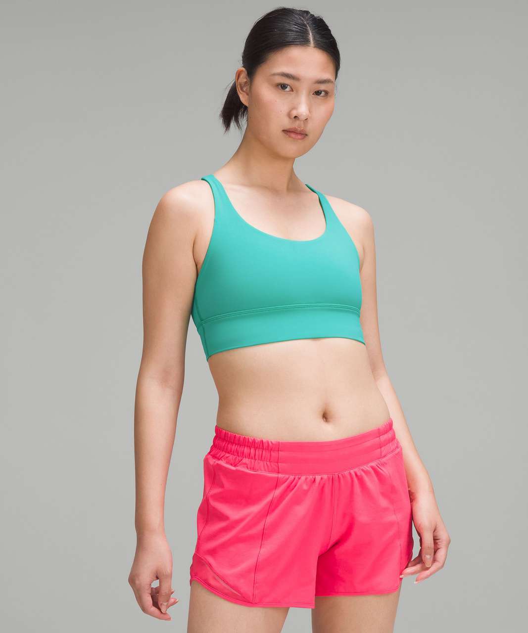 Lululemon Energy Longline Bra *Medium Support, B–D Cups - Kelly Green