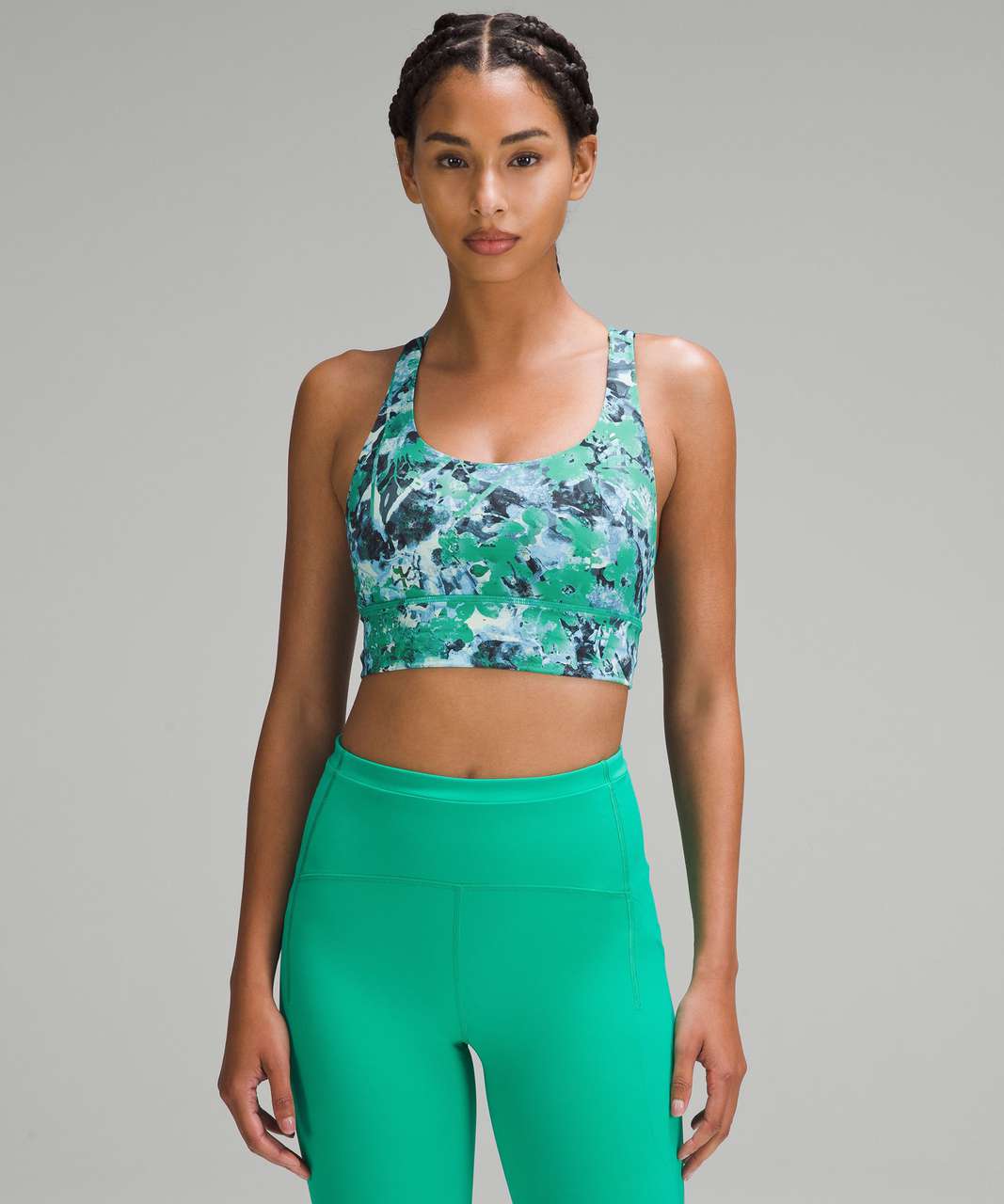 wendunide underwear women Women's Longline Sports Bra High Impact Yoga Tops  Built In Bra Crop Top Sports Bra Wireless Racerback Bra Mint Green XL