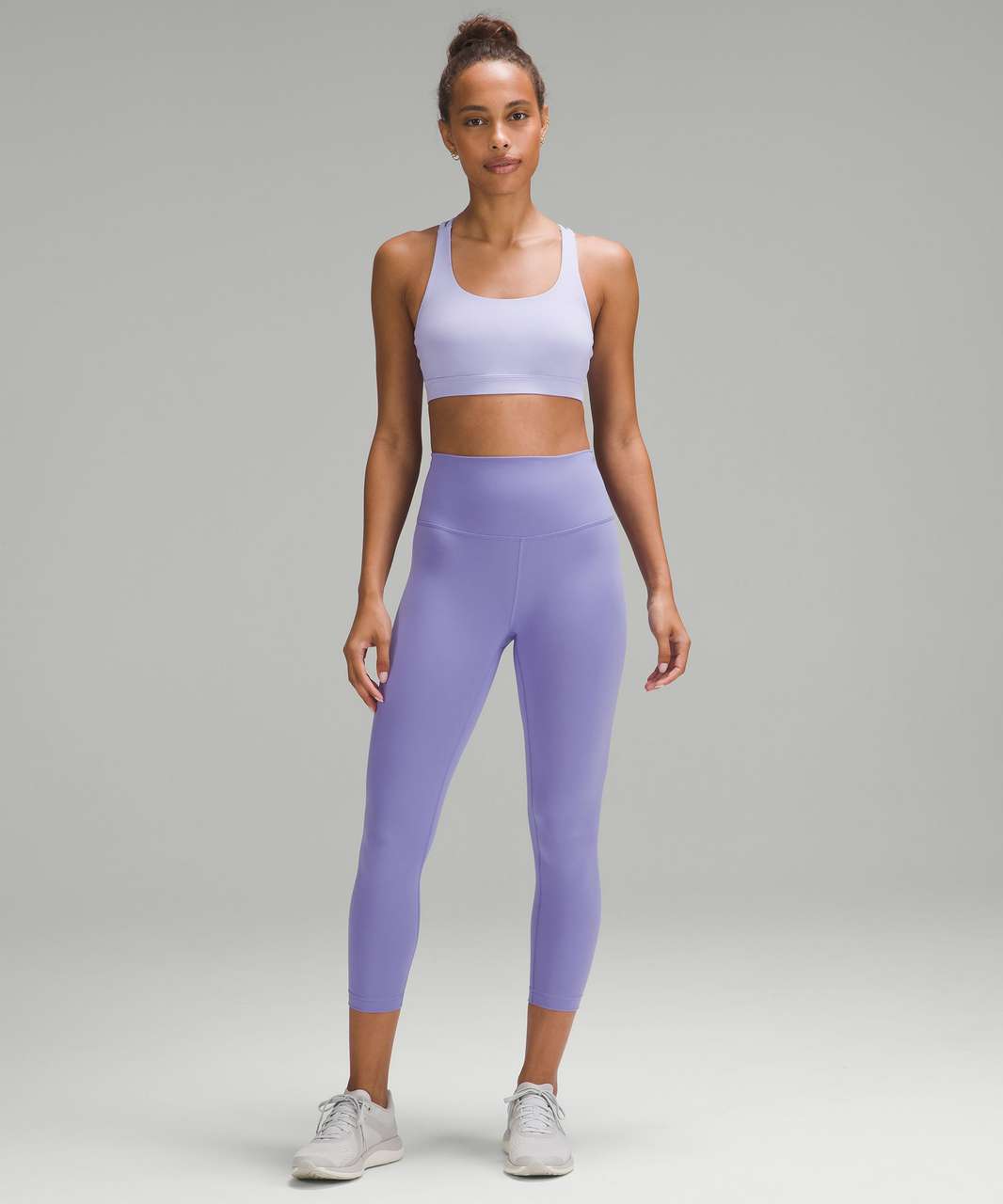 Lululemon Wunder Train High-Rise Crop 23 - Dark Lavender - lulu fanatics