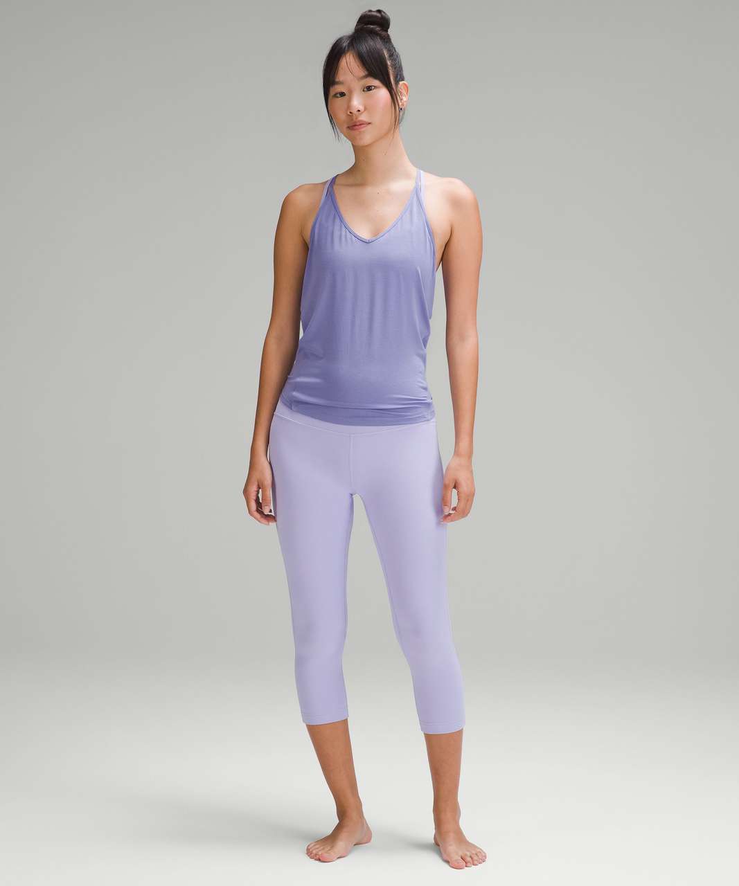 Lululemon Modal-Silk Yoga Tank Top - Purple Ash - lulu fanatics