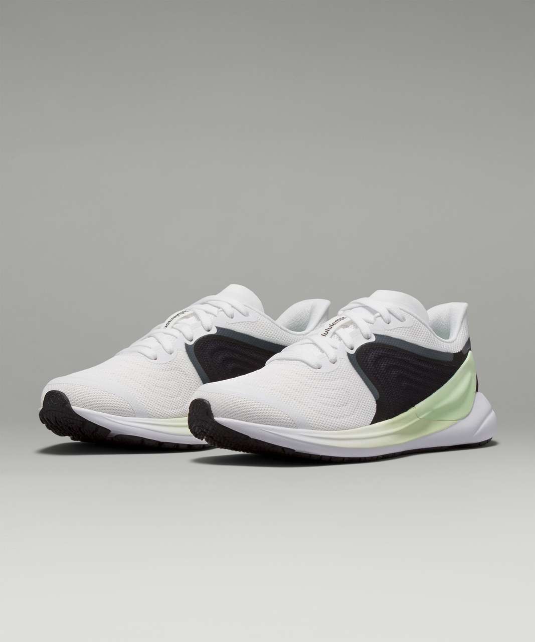 Lululemon Blissfeel 2 Womens Running Shoe - White / Black / Kohlrabi Green  - lulu fanatics