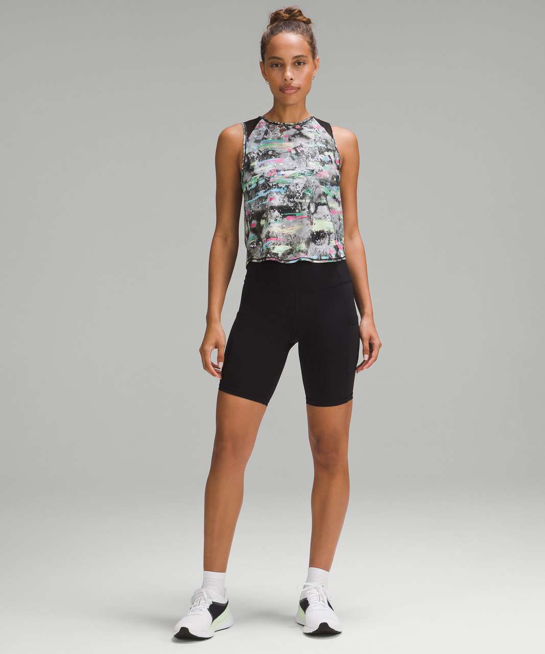 Lululemon Sculpt Cropped Tank Top - Paint Drift Multi