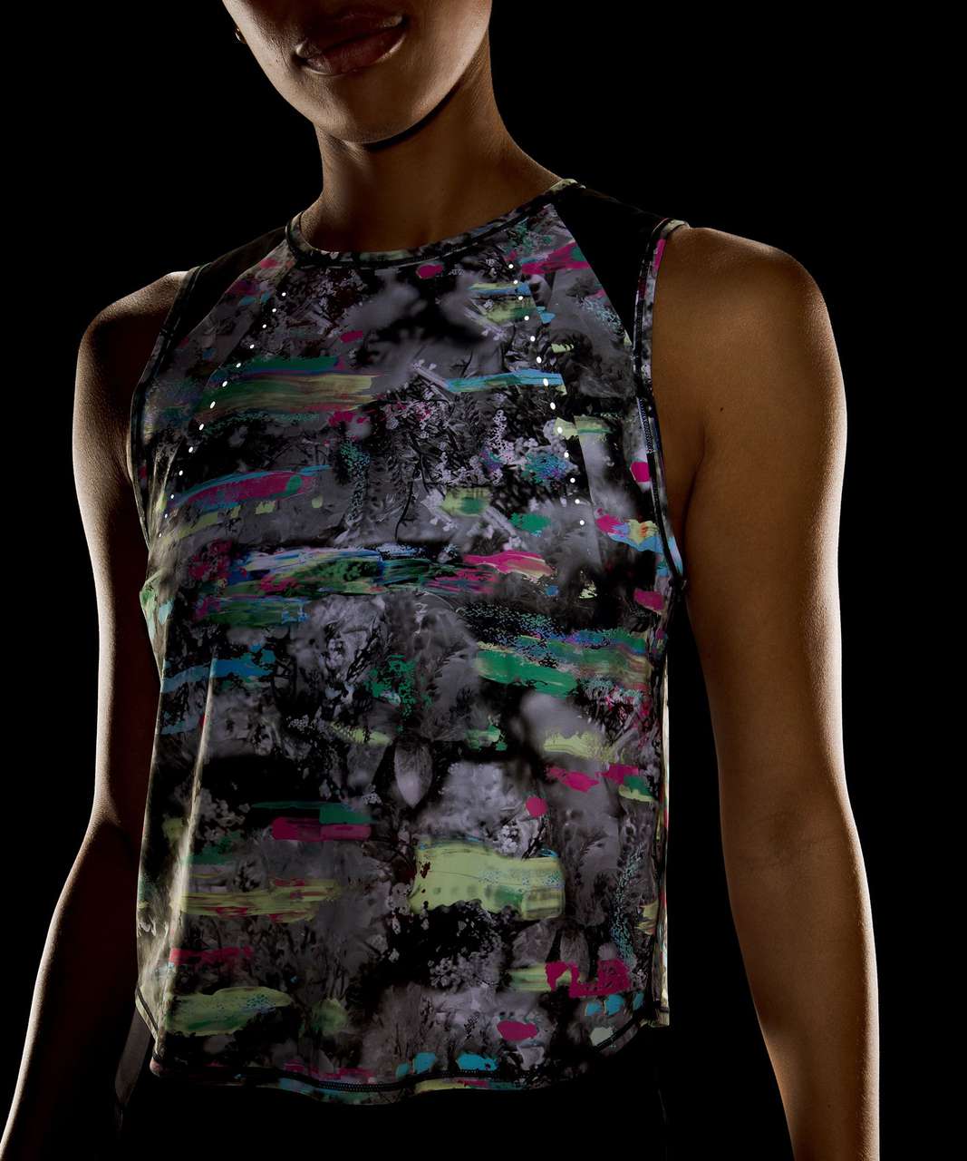 Lululemon Sculpt Cropped Tank Top - Paint Drift Multi