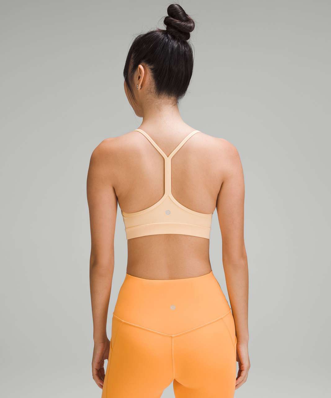 Lululemon Flow Y Bra Nulu *Light Support, A-C Cups - Sunny Coral - lulu  fanatics