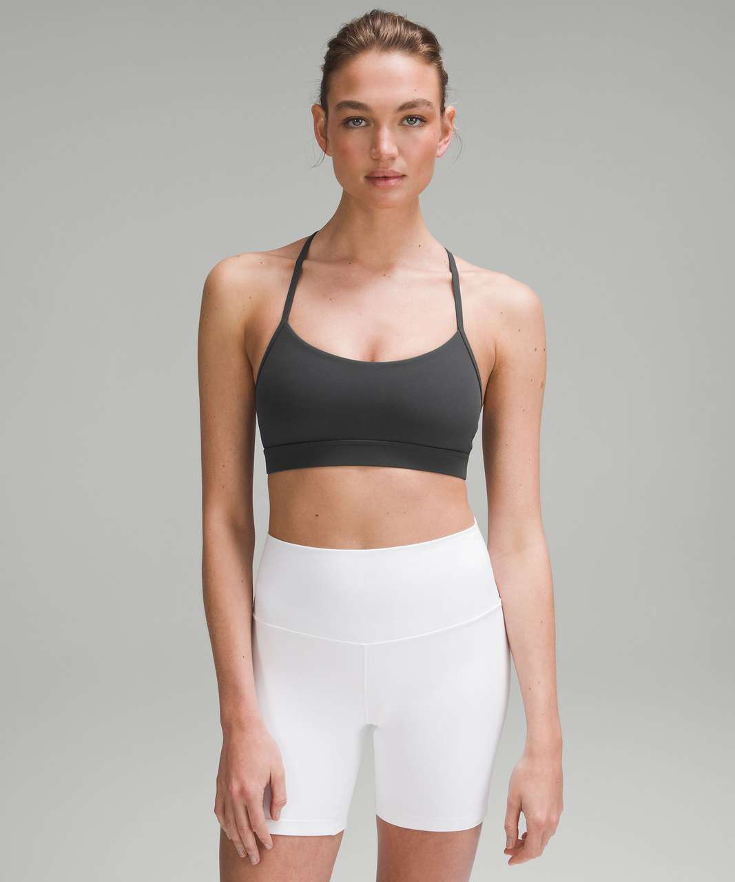 Lululemon Flow Y Bra Nulu *Light Support, A-C Cups - Graphite Grey