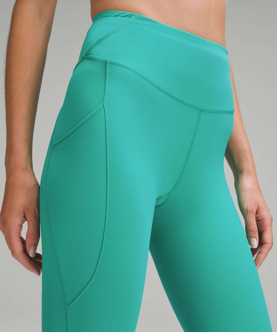 Lululemon Fast and Free High-Rise Tight 25” Pockets *Updated - Kelly Green