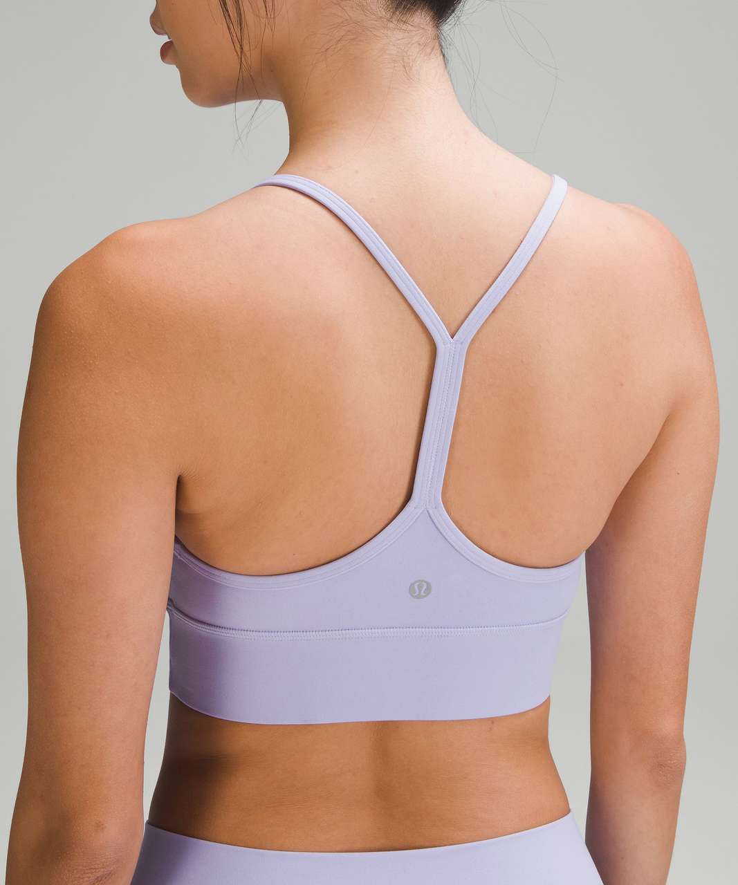 Lululemon Flow Y Nulu Longline Bra *Light Support, A–C Cups - Lilac Smoke