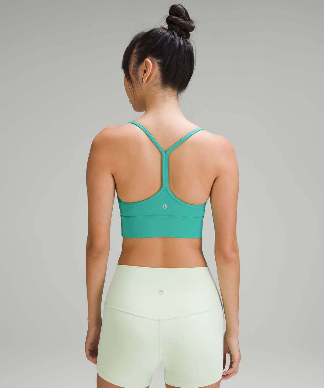 Lululemon Ruched Nulu Longline Yoga Bra *Light Support, B/C Cup - White -  lulu fanatics