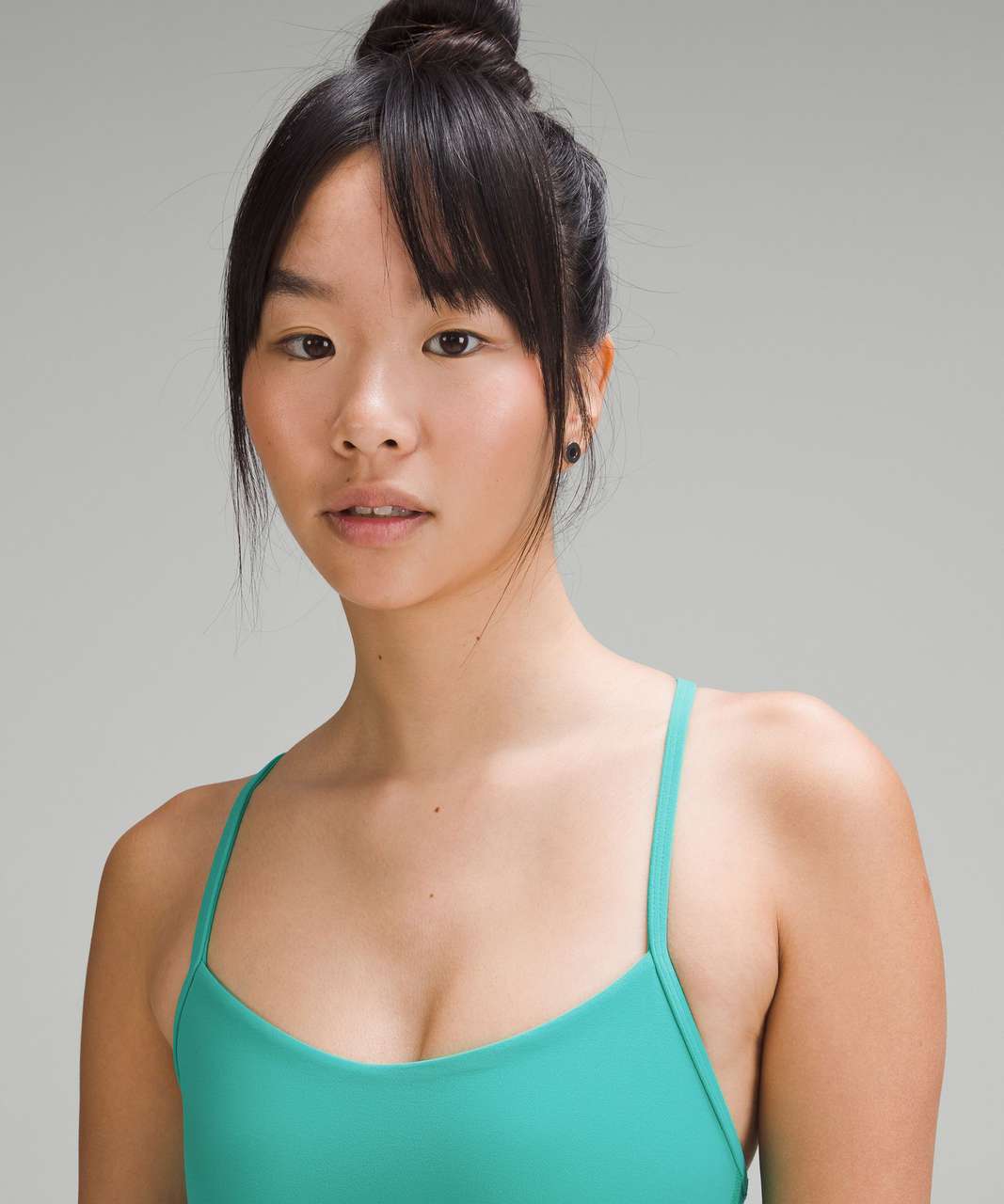 Lululemon Flow Y Bra Nulu *Light Support, A-C Cups - Kelly Green - lulu  fanatics