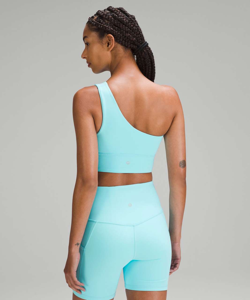 Cyan blue align leggings and asymmetrical bra size 6 in both : r