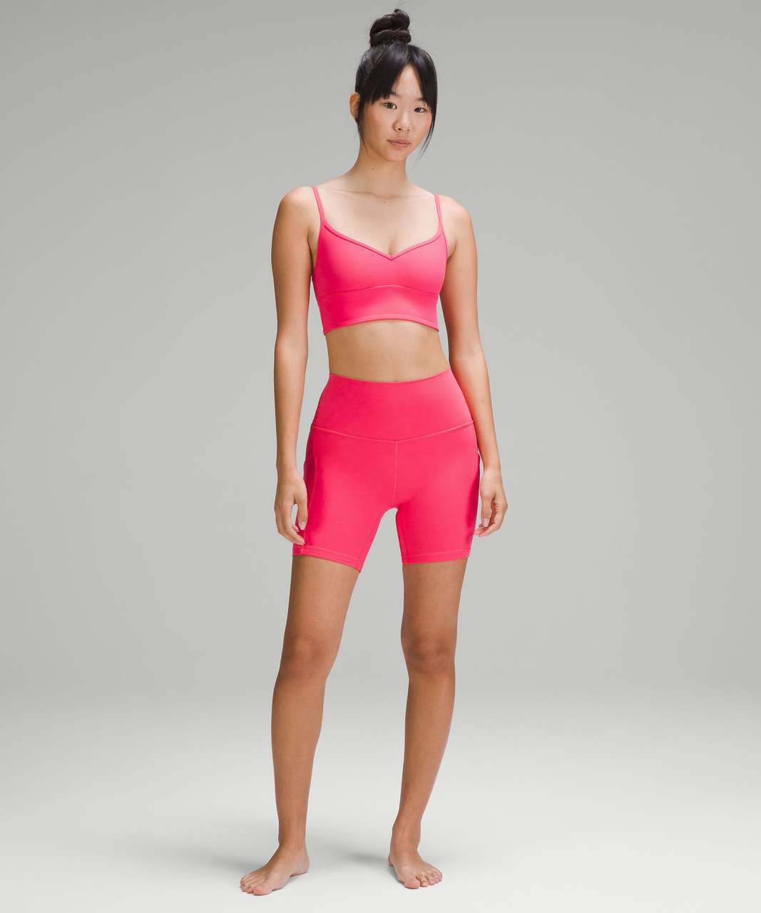 Lululemon Align V-Neck Bra A/B Cup LIPG Lip Gloss Pink Size 4, 6, 8 NWT