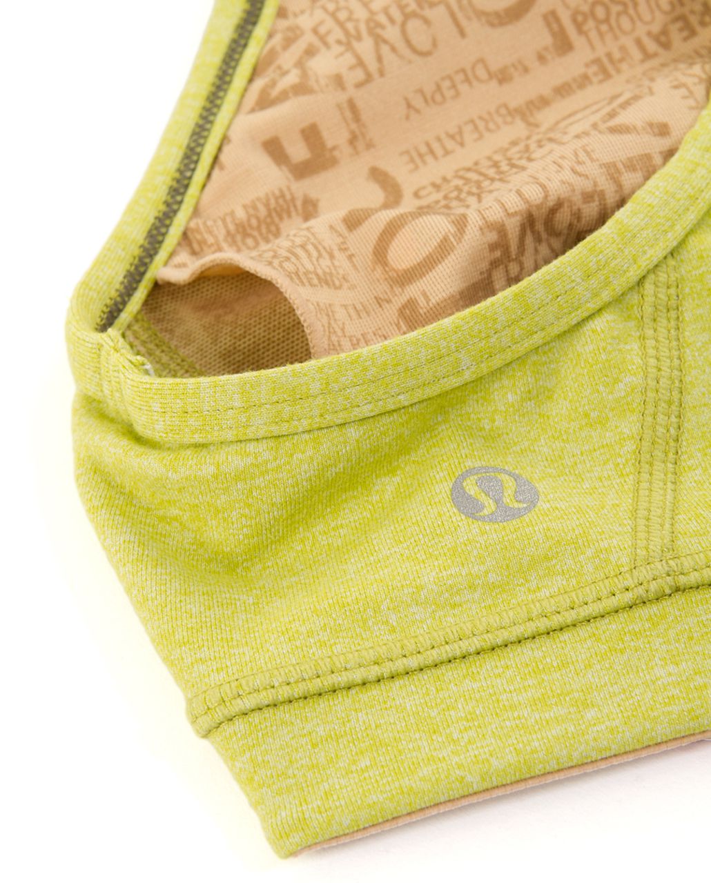 Lululemon Flow Y Bra IV - Heathered Tree Frog /  Tree Frog