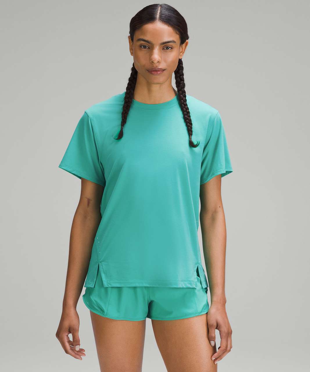 Lululemon Swiftly Tech Long-Sleeve Shirt 2.0 - Kelly Green / Kelly Green -  lulu fanatics