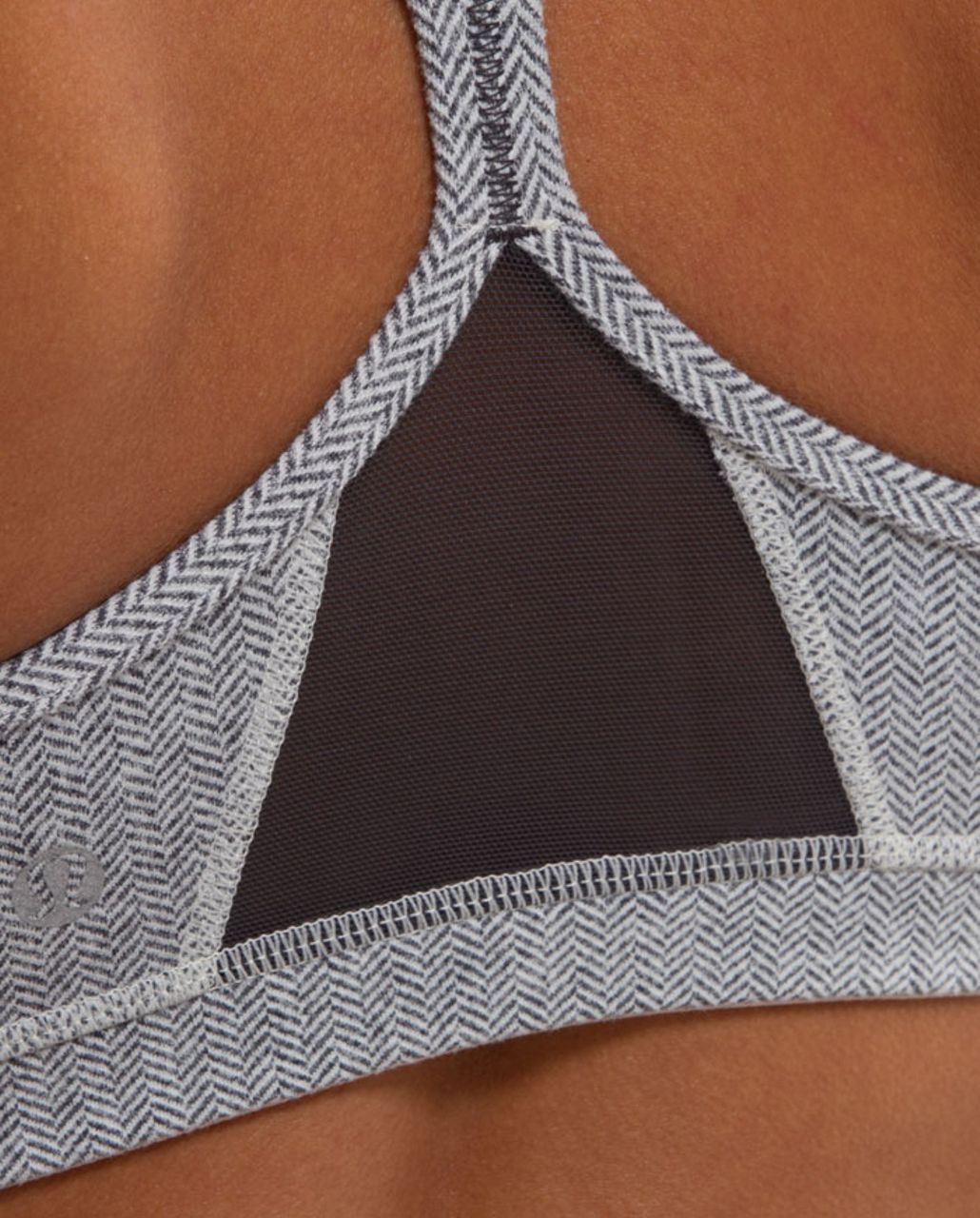 Lululemon Flow Y Bra IV - Ghost Heathered Deep Coal Herringbone /  Ghost Heathered Deep Coal Herringbone /  Deep Cl