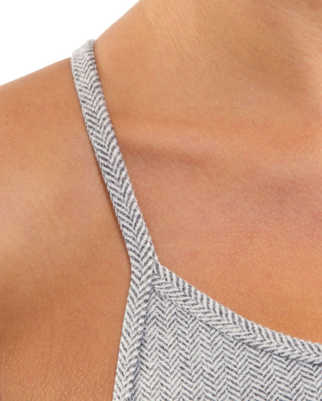 Lululemon Flow Y Bra IV - Ghost Heathered Deep Coal Herringbone /  Ghost Heathered Deep Coal Herringbone /  Deep Cl