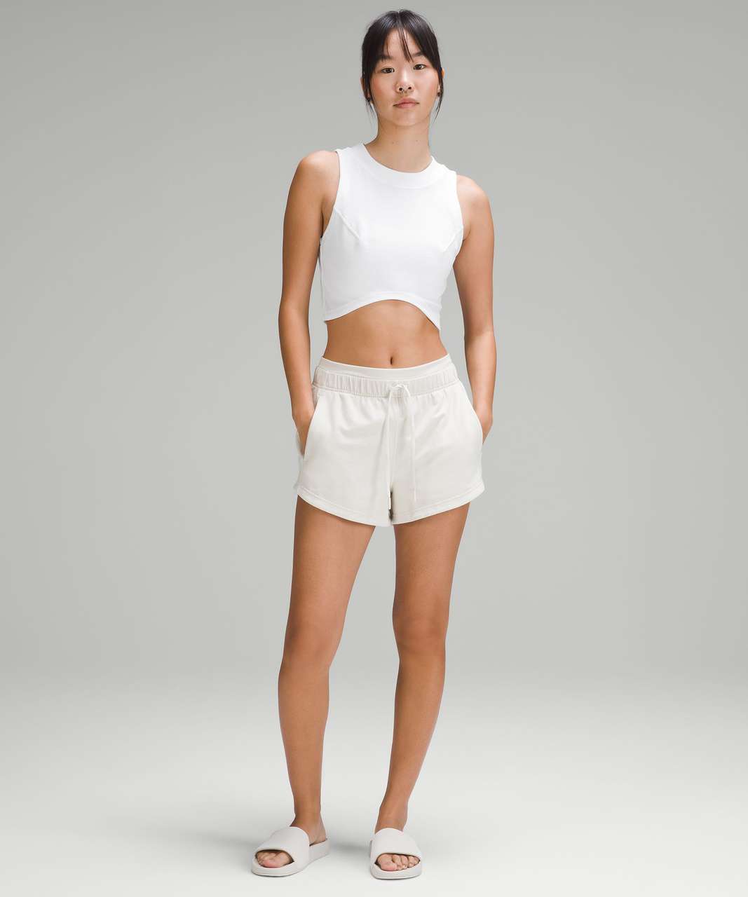 Lululemon Heavyweight Cotton Cropped Tank Top - White