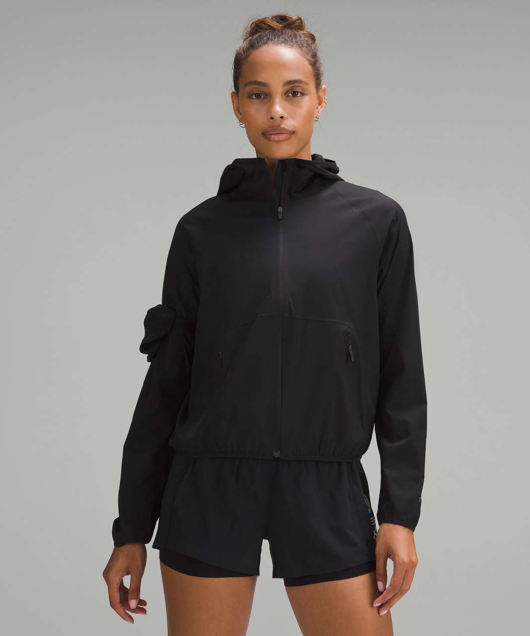 Lululemon Ventilated Packable Trail Running Jacket - Black - lulu fanatics